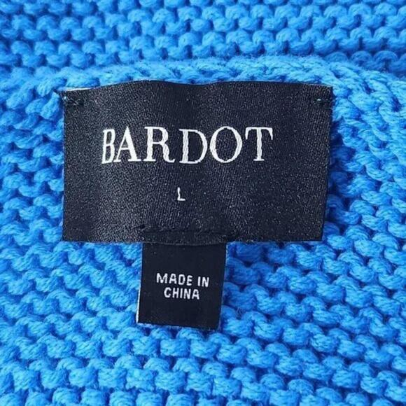 2/$30 NWOT Bardot Crochet High Neck Halter Mini Dress Size L | Elegant & Chic - Picture 4 of 6